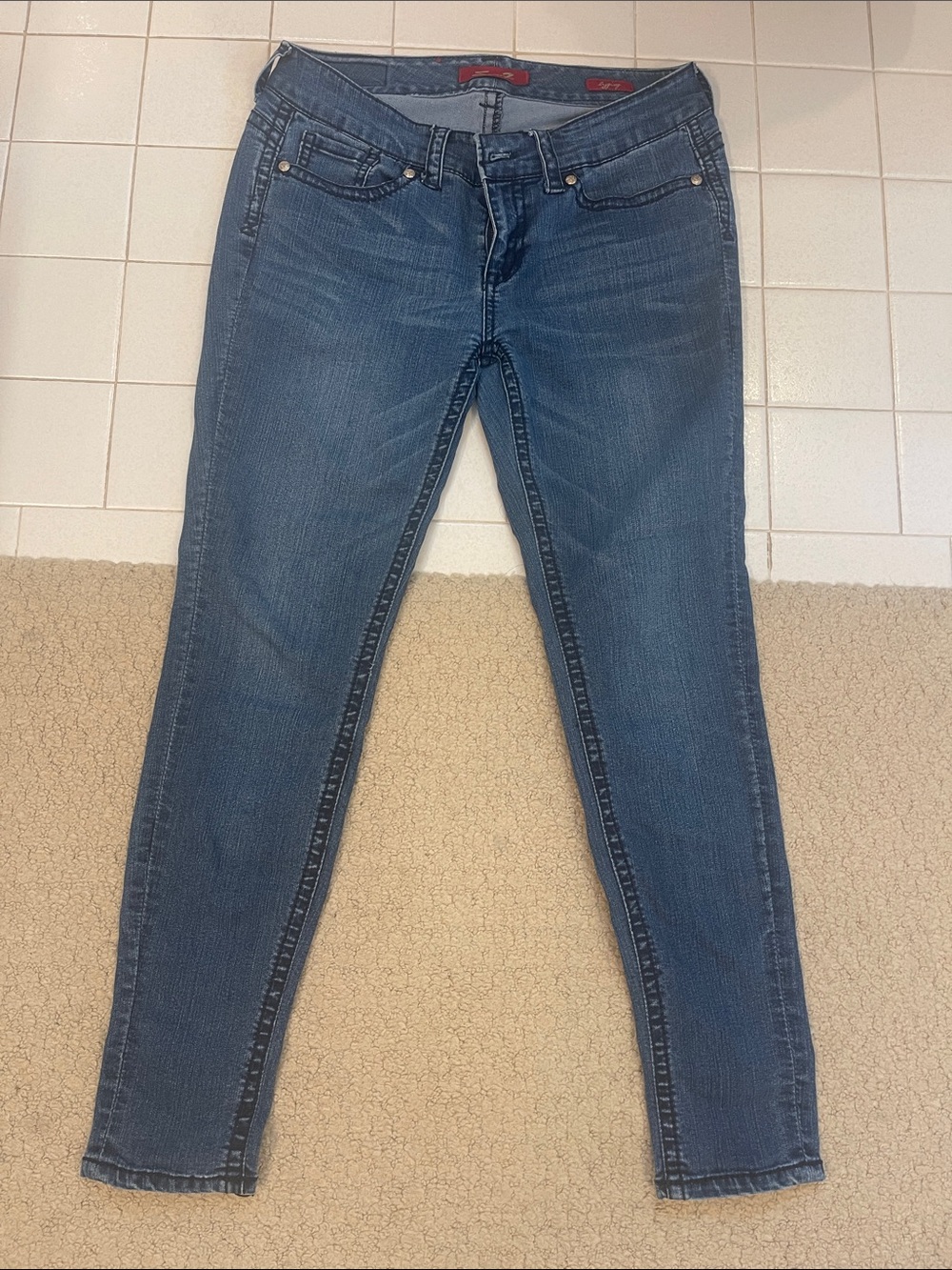 Blue Women’s Slim Fit Jeans by Seven